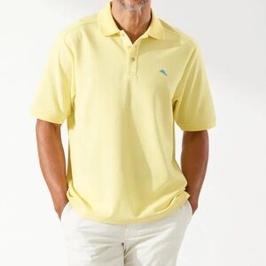 Tommy Bahama Yellow men’s Polo Short Sleeve Collared Shirt